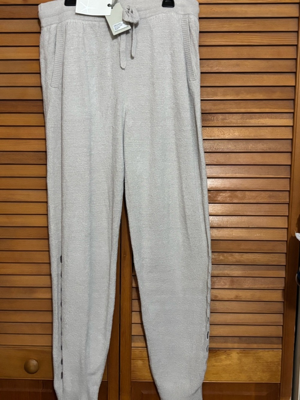 Barefoot Dreams CozyChic Ultra Lite Side Detail Joggers color Malibu Mist.